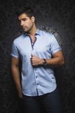 Au Noir Chemise Manche Courte Homme