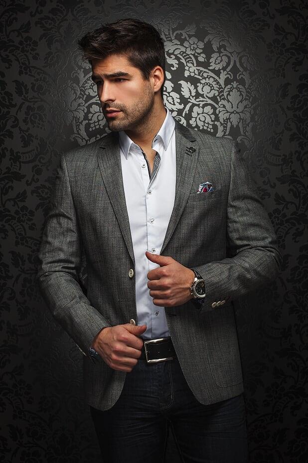 Au Noir Veston Homme
