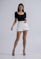 LEZ A LEZ Short en jeans Femme