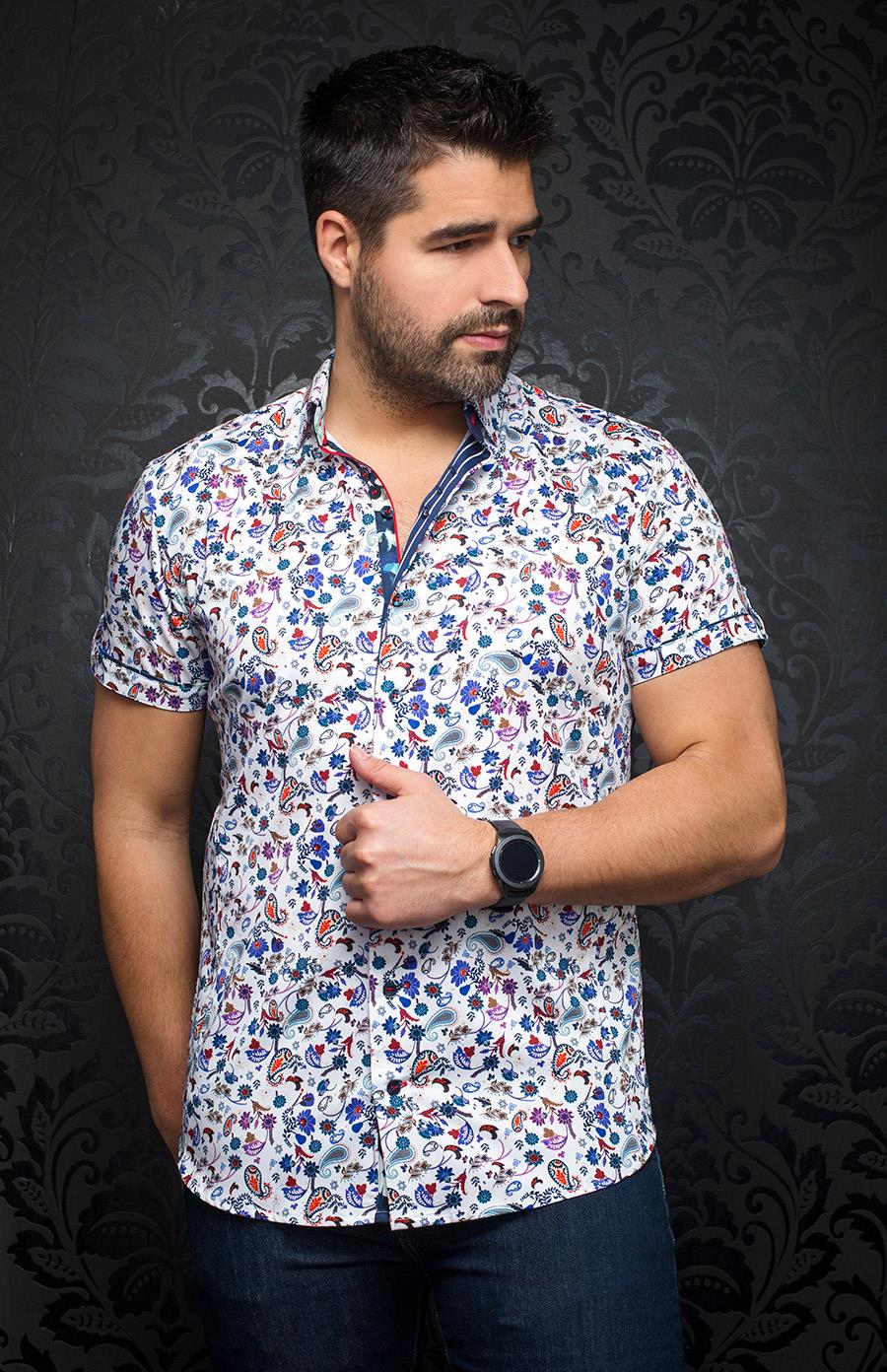Au Noir Chemise Manche Courte Homme