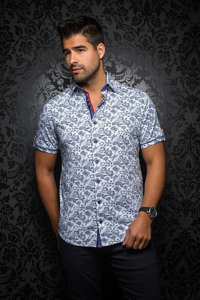 Au Noir Chemise Manche Courte Homme