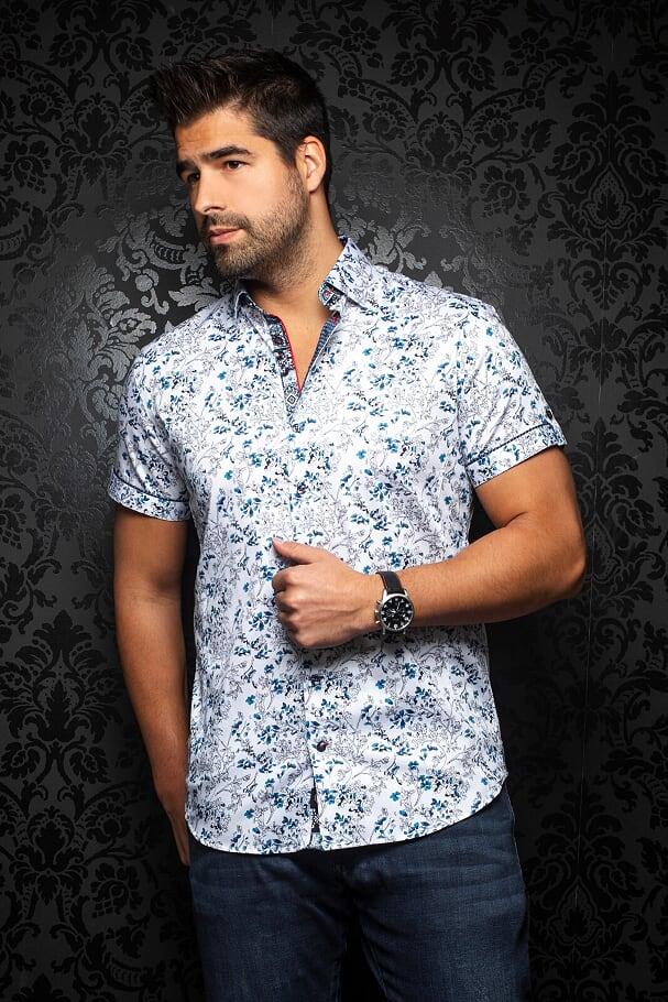 Au Noir Chemise Manche Courte Homme
