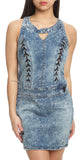 Karv Robe en Jeans Femme