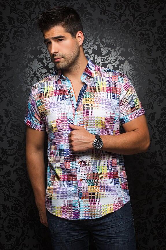 Au Noir Chemise Manche Courte Homme