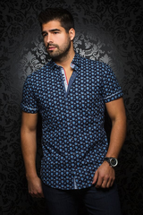 Au Noir Chemise Manche Courte Homme