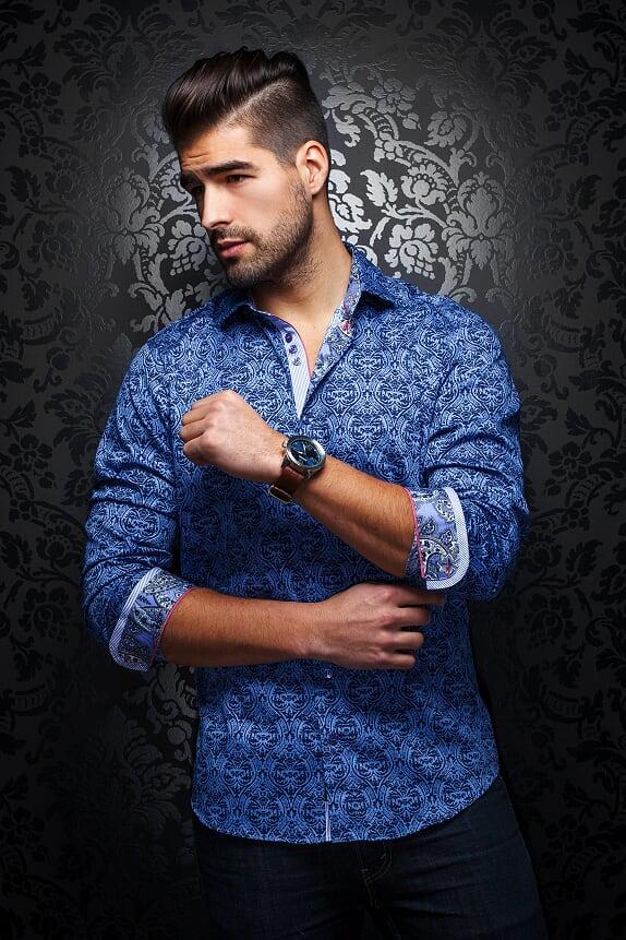 Au Noir Chemise Taille Plus Homme