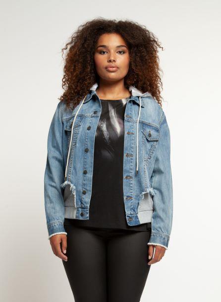Dex Plus Veste en jeans  Taille Plus Femme
