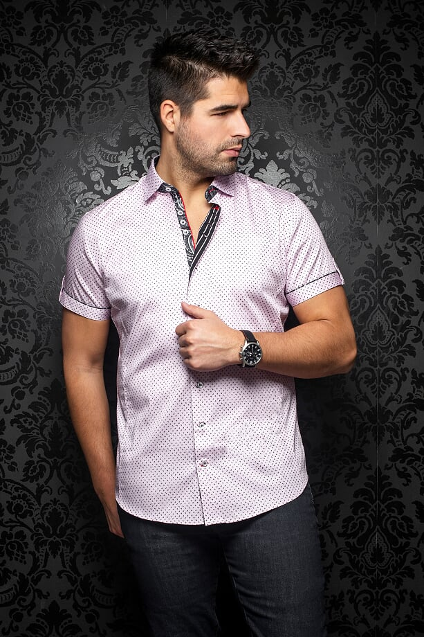 Au Noir Chemise Manche Courte Homme
